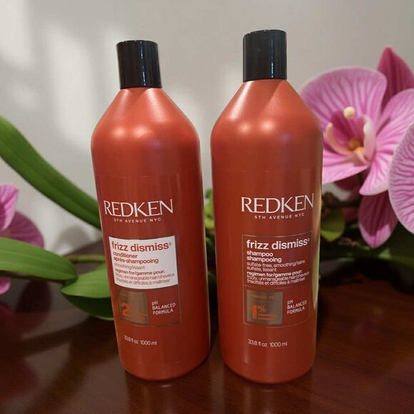 Redken Frizz Dismiss Shampoo Conditioner 33.8 oz - Picture 1 of 3